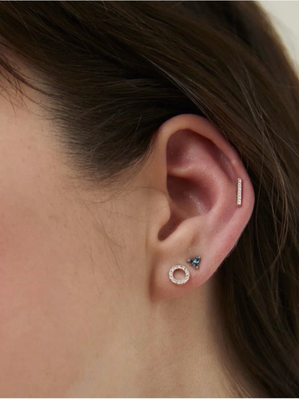 Mejuri Single Diamond Halo Stud